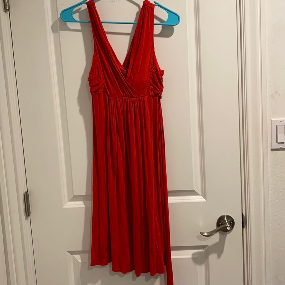 Bra Tops Red Wrap Dress
